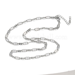 4.5MM 304 Stainless Steel Dapped Chain Necklaces&nbsp;NJEW-D328-03P-02