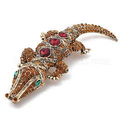 Crocodile Alloy Rhinestone  Brooches&nbsp;JEWB-Q006-04A