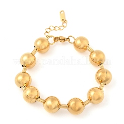 Round 304 Stainless Steel Beaded Bracelets for Women&nbsp;BJEW-B134-02G