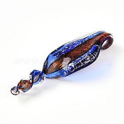 Handmade Gold Sand Lampwork Big Pendants&nbsp;LAMP-T023-09A