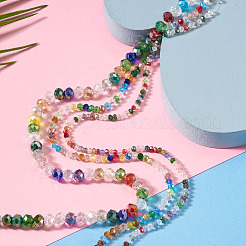 6 Strands 3 Styles Electroplate Glass Bead Strands&nbsp;EGLA-TA0013-70