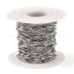 Tarnish Resistant Handmade 304 Stainless Steel Bar Link Chains&nbsp;CHS-G025-13P