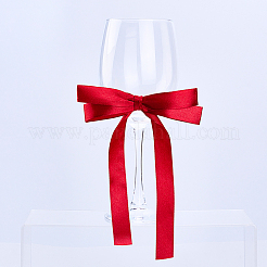 24Pcs Bowknot Polyester Single Face Satin Ribbon Napkin Rings&nbsp;HJEW-ME00170