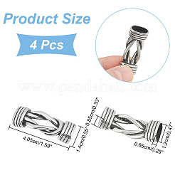 4Pcs Tibetan Style Stainless Steel Connector Charms&nbsp;STAS-AR0001-97