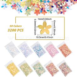 10 Colors Plastic Paillette Beads&nbsp;FIND-OC0001-82