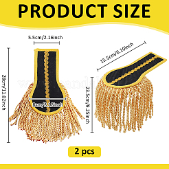 Polyester Tassel Epaulettes&nbsp;AJEW-WH0481-522