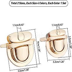 8 Sets 8 Styles Alloy Mortise Lock&nbsp;FIND-WR0001-33