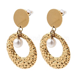 304 Stainless Steel Dangle Stud Earrings&nbsp;EJEW-K296-09G