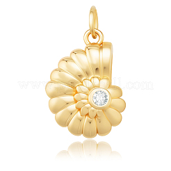 10Pcs Brass Micro Pave Cubic Zirconia Pendants&nbsp;KK-BBC0018-79