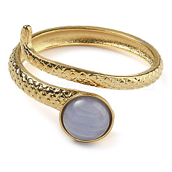 Synthetic Blue Lace Agate Finger Rings&nbsp;RJEW-U027-04G-09