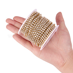 Brass Rhinestone Strass Chains&nbsp;CHC-T001-SS14-01C