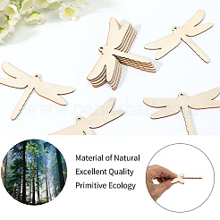 Wood Insect Pendant Decorations&nbsp;HJEW-WH20016-02B