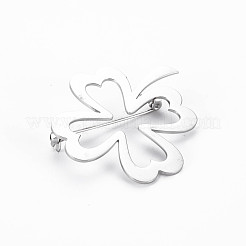 Open Clover Brooch&nbsp;JEWB-N007-011P-FF
