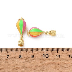 Brass Enamel Pendants&nbsp;KK-Q098-06G
