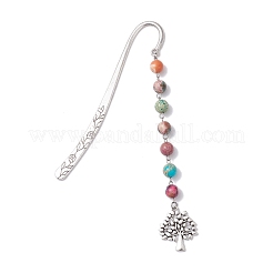 Tibetan Silver Alloy Hook Bookmark&nbsp;AJEW-JK00390