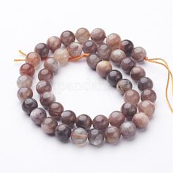 Natural Black Sunstone Bead Strands&nbsp;G-G947-29-8mm