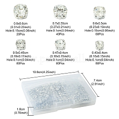 360Pcs 6 Style Sew on Rhinestone&nbsp;KK-FS0001-20P