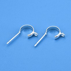 Brass Ear Stud Findings&nbsp;KK-WH20013-03S