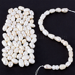 Natural Cultured Freshwater Pearl Beads Strands&nbsp;PEAR-NB0001-46
