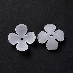 Frosted Acrylic Bead Caps&nbsp;OACR-G014-01