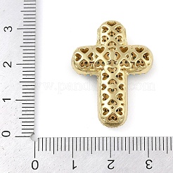 Brass Micro Pave Cubic Zirconia Pendants&nbsp;KK-Q821-01G