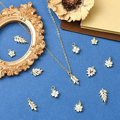 6Pcs 3 Styles Brass Pave Cubic Zirconia Pendants&nbsp;KK-YW0003-80