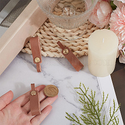 3Pcs Cowhide Leather Keychains&nbsp;KEYC-CL0001-33A