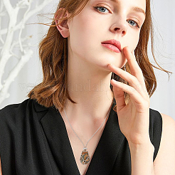 2Pcs 304 Stainless Steel Macrame Pouch Necklace Making for Gemstone Nuggets&nbsp;NJEW-BBC0001-27A