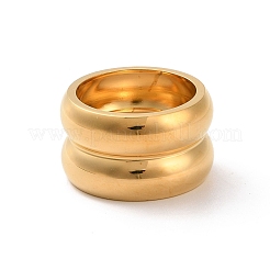 Ion Plating(IP) 304 Stainless Steel Finger Ring&nbsp;RJEW-C071-11G