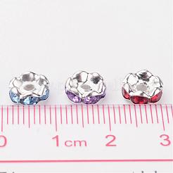 Brass Rhinestone Spacer Beads&nbsp;X-RSB8mm