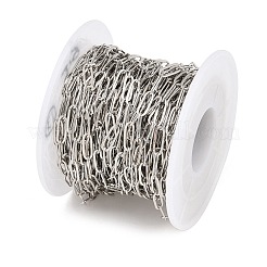 Brass Paperclip Chains&nbsp;KK-CBAC547-02P
