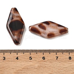 Opaque Acrylic Imitation Leopard Print Beads&nbsp;OACR-B052-06