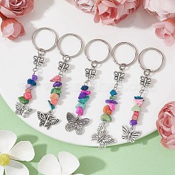 Alloy Butterfly Charm Keychain&nbsp;KEYC-JKC00614