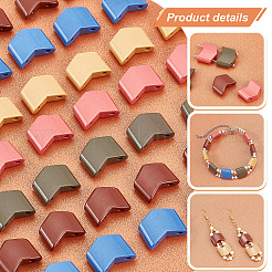 60Pcs 5 Colors Plastic Multi-Strand Links&nbsp;FIND-PH0006-60