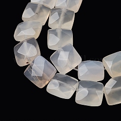 Natural White Agate Beads Strands&nbsp;G-K359-B02-01