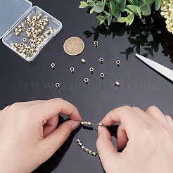SUPERFINDING 100pcs Brass Beads&nbsp;KK-FH0003-31