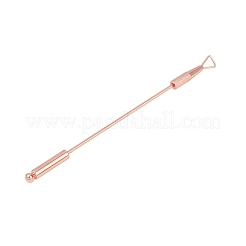 201 Stainless Steel Beadable Double Head Cuticle Pusher Nail Tools&nbsp;LS-STAS-R161-01RG