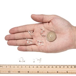 Brass Screw On Clip-on Earring Findings&nbsp;KK-L164-01S