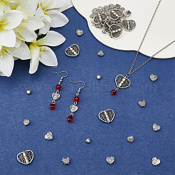 60Pcs 6 Styles Tibetan Style Alloy Beads&nbsp;TIBE-SC0002-44