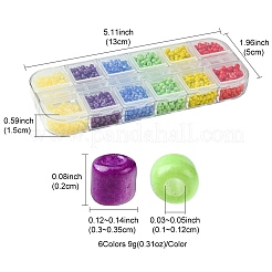 Mixed Styles Glass Round Seed Beads&nbsp;SEED-FS0001-17