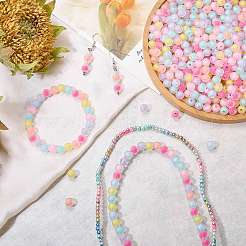 5 Bags Opaque Acrylic Beads&nbsp;TACR-SZ0001-33