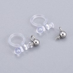 304 Stainless Steel Clip-on Earring Component&nbsp;STAS-L238-081P