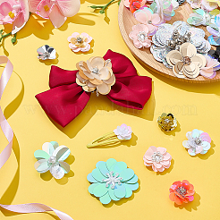 DIY ABS Plastic and Rhinestone Flower for Crafts&nbsp;DIY-WH0899-14