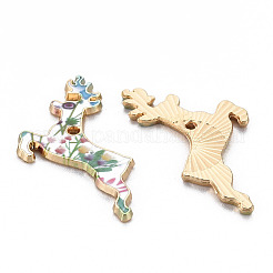 Alloy Enamel Pendants&nbsp;LS-ENAM-N055-017A-05-NR