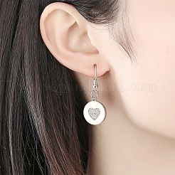 4Pcs 2 Colors Eco-Friendly Brass Micro Pave Cubic Zirconia Pendants&nbsp;ZIRC-BC0001-04