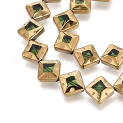 Electroplate Glass Beads Strands&nbsp;EGLA-T021-24E
