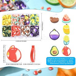 56G 8 Styles Handmade Polymer Clay Cabochons&nbsp;CLAY-FS0001-48