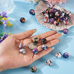 48Pcs Food Grade Eco-Friendly Silicone Focal Beads&nbsp;SIL-TA0002-58