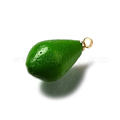 Brass Acrylic Pendants&nbsp;OACR-R006-01G-16
