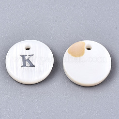Natural Freshwater Shell Pendants&nbsp;X-SHEL-Q018-01A-K-P